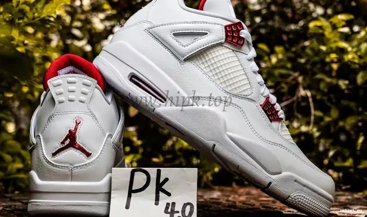 PK Red RETAIL 4 Jordan SHIP TO GOD Metallic READY Retro MATERIALS 0507